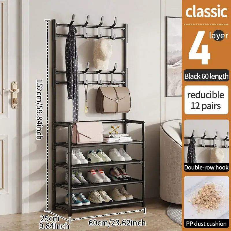 Multi-Layer Shoe & Hat Rack - Stylish Storage for Living Room - Sublake 