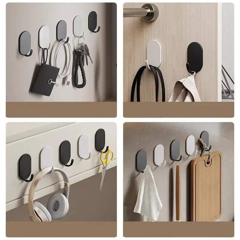 Self Adhesive Hooks Set 5 or 10 Pcs For Coats Keys Pro HD - Sublake 