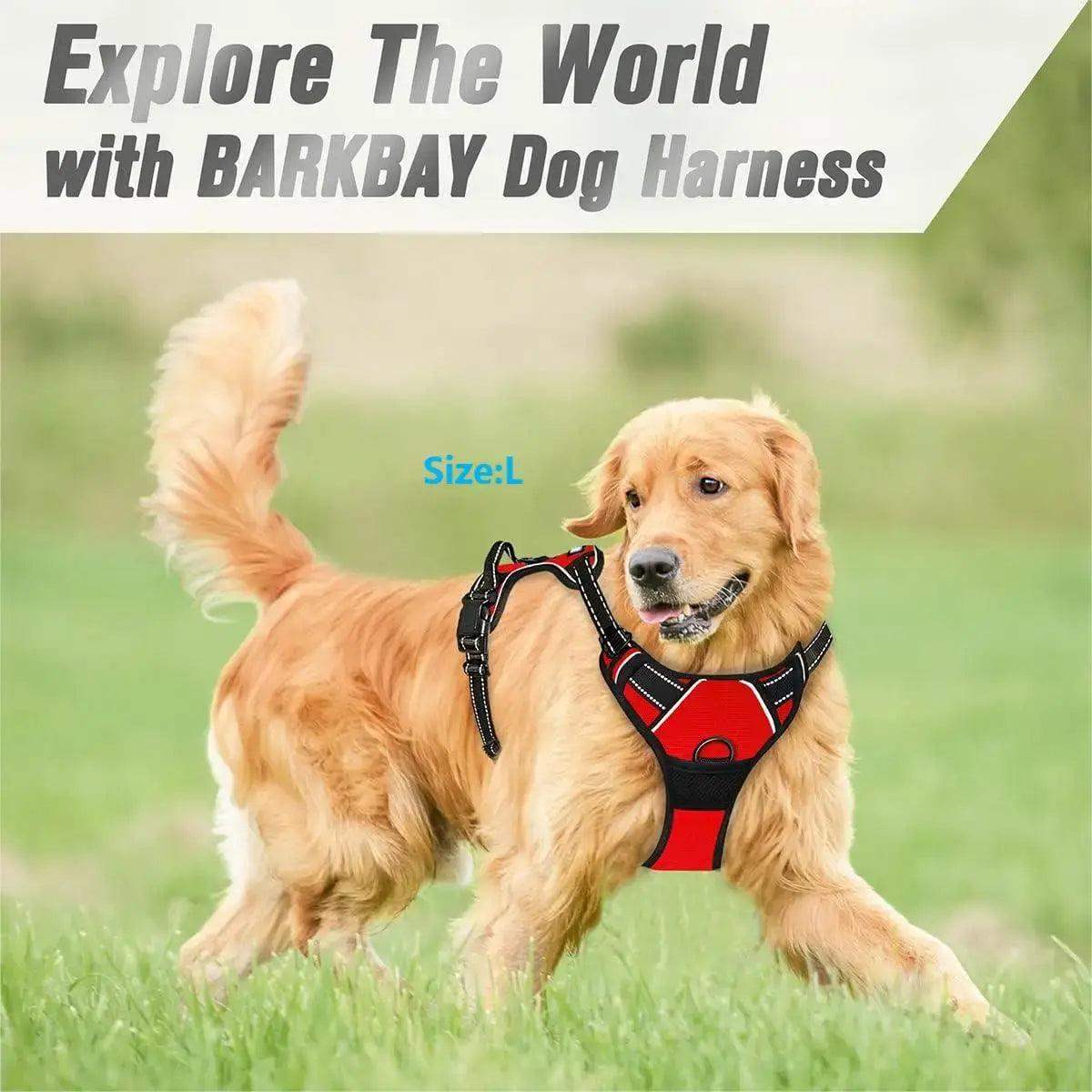 No Pull Dog Harness Front Clip Easy Control For Large Dogs - Sublake 