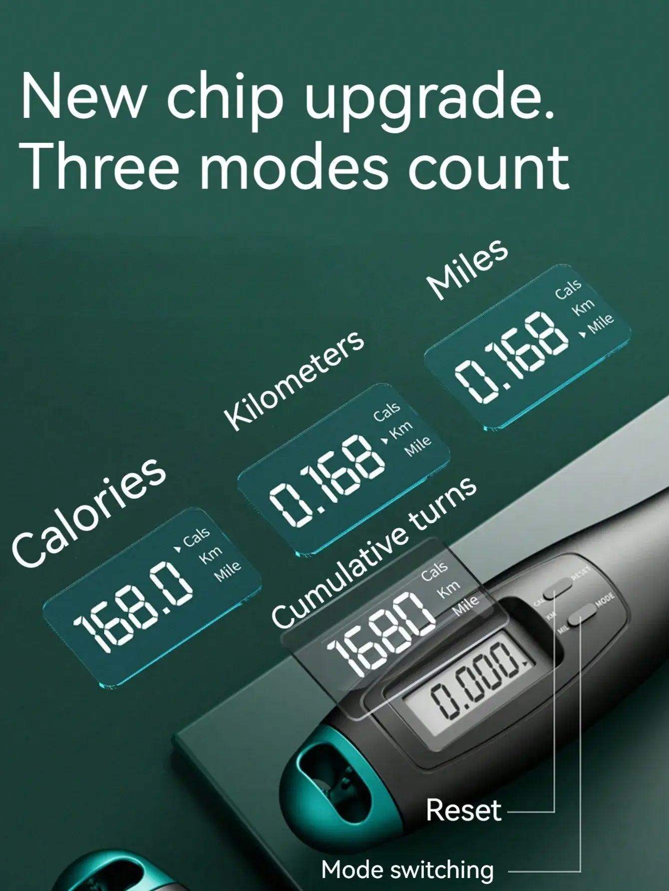 Cordless Digital Counter Weighted Skipping Rope Set - Sublake 