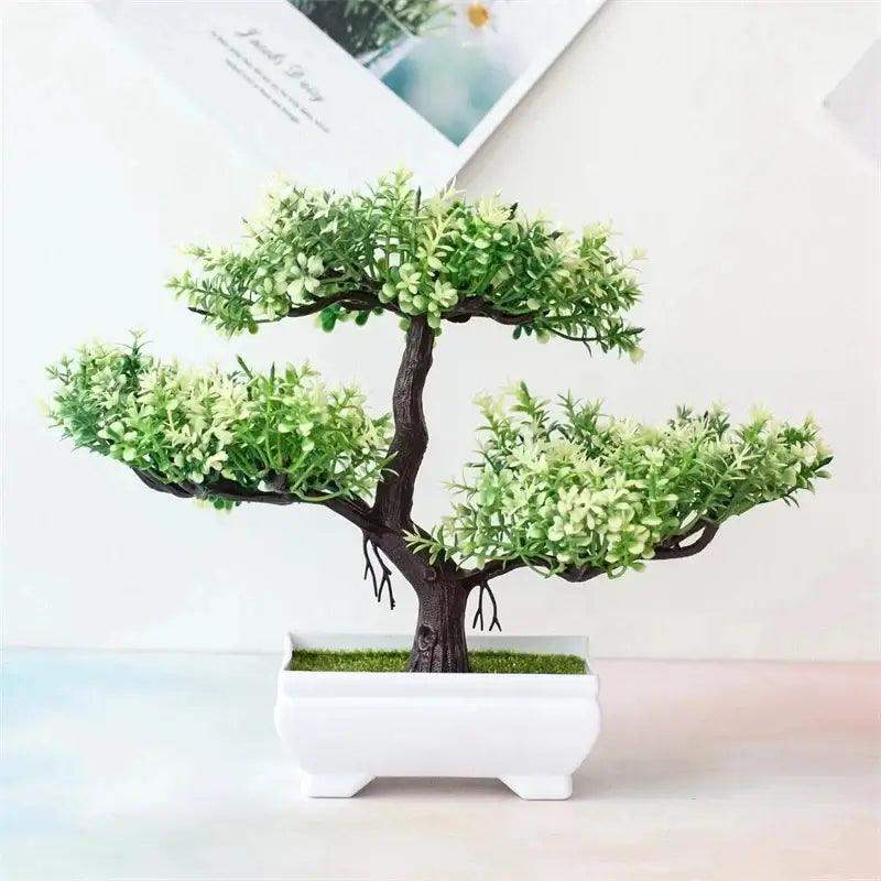 Artificial Plants Bonsai Small Tree Pot Fake Plant Flowers Potted Ornaments For Home Room Table Decoration Hotel Garden Decor - Sublake 