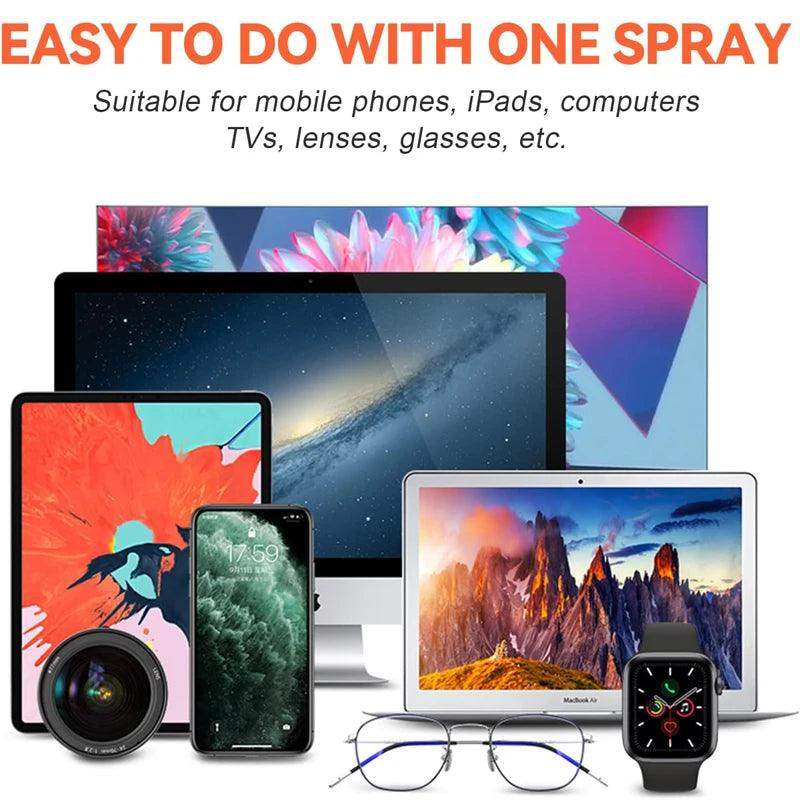 2-in-1 Microfiber Spray Screen Cleaner for All Devices - Sublake 