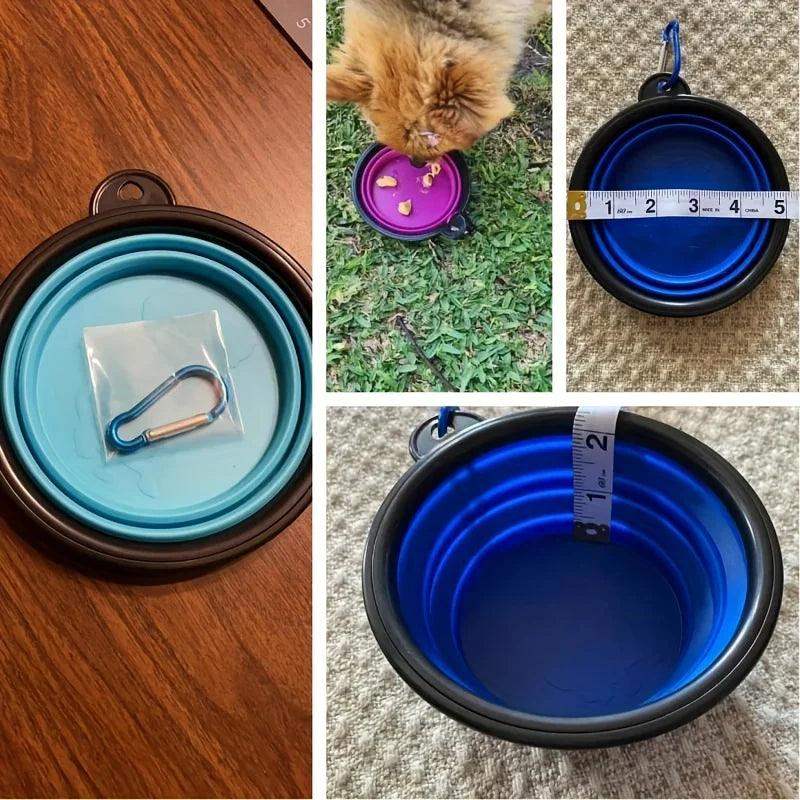 Portable Collapsible Pet Bowl – Silicone Dog & Cat Travel Bowl - Sublake 
