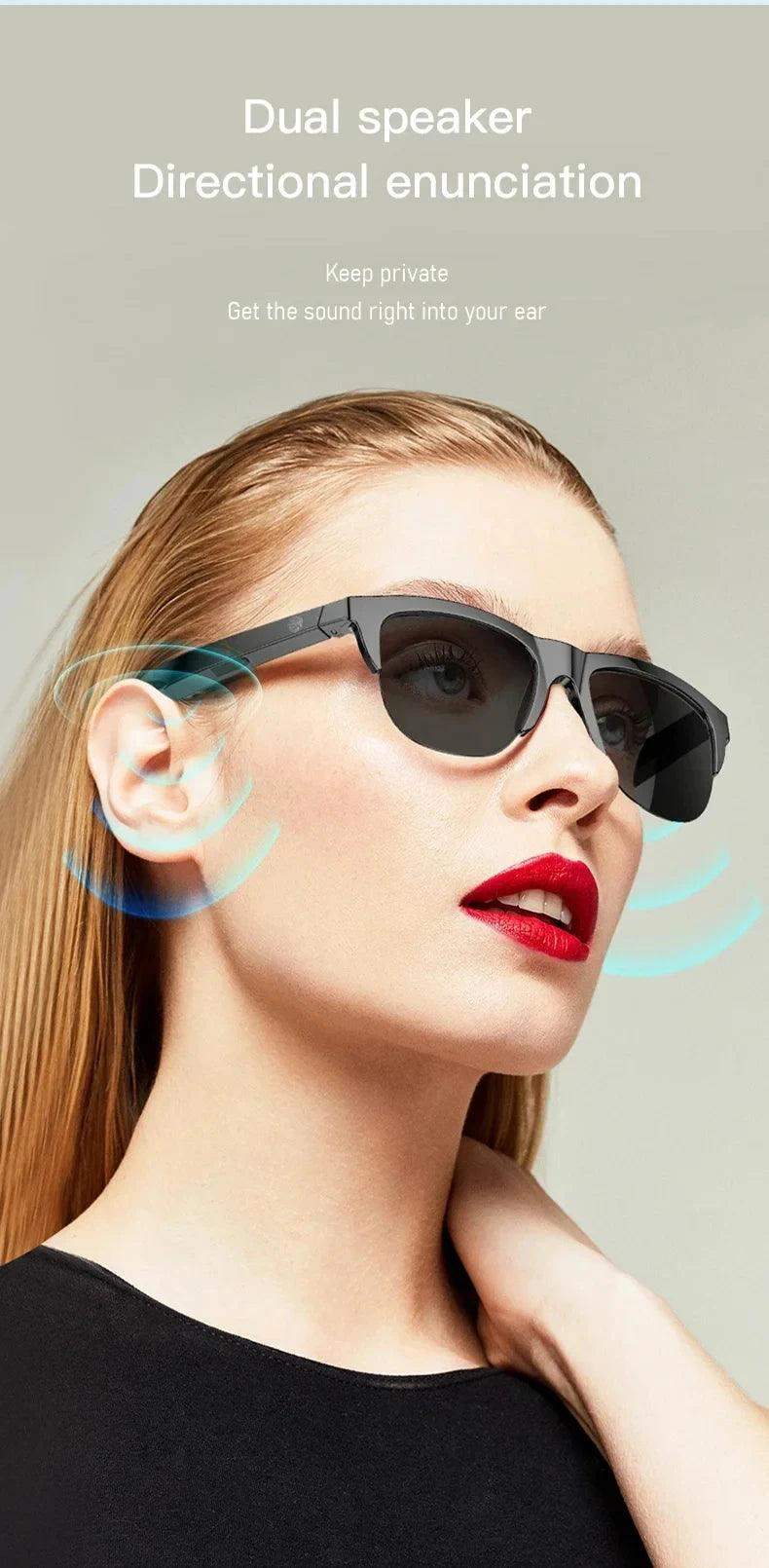 Unisex Smart Bluetooth Sunglasses with Call & UV Protection - Sublake 