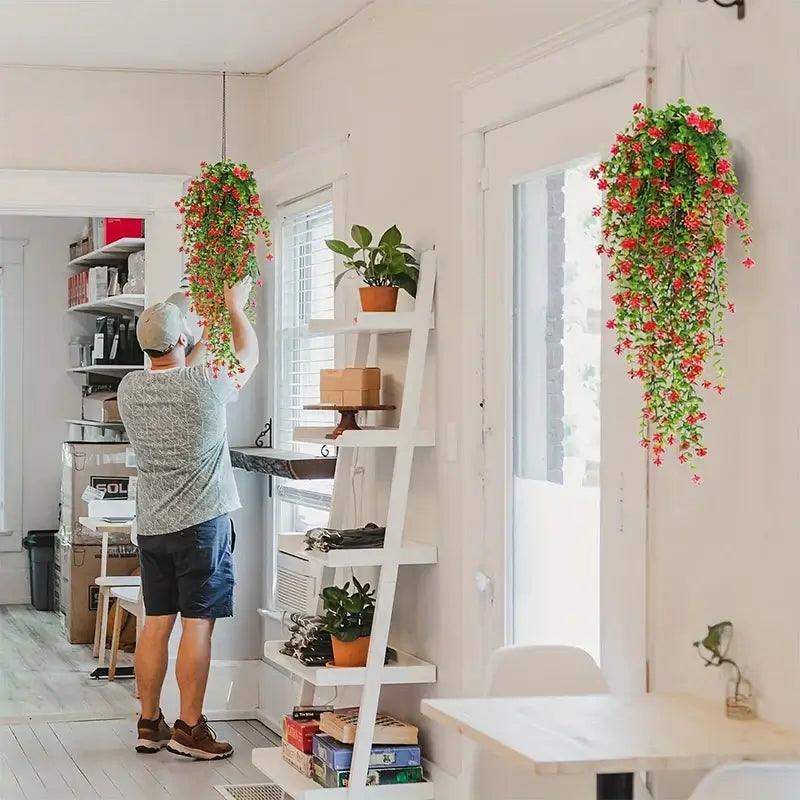 1Pcs 76CM Artificial Ivy Hanging Plants Fake Plant for Home Room Decor Garden Wedding Decoration Outdoor Ornaments Accessories - Sublake 
