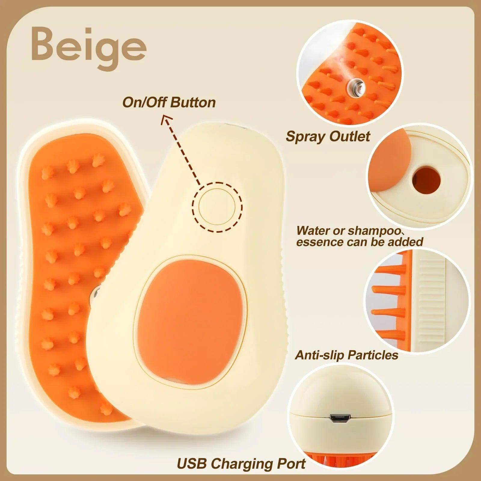 3 in 1 Pet Grooming Brush With Hair Removal And Massage - Sublake 