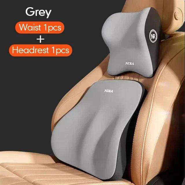 Ultimate Premium Memory Foam Car Lumbar Neck Cushion - Sublake 