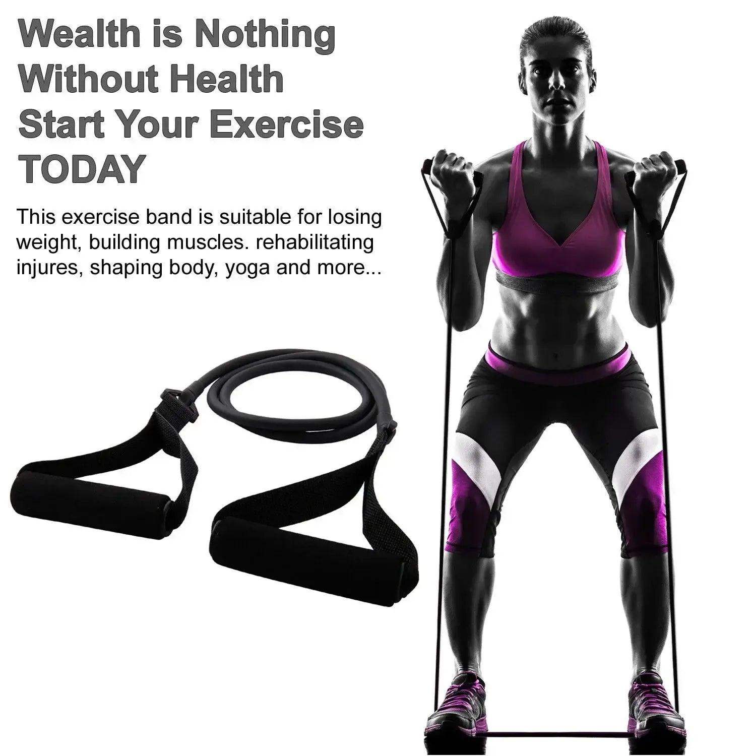 5 Levels Resistance Bands for Strength & Yoga Workouts - Sublake 