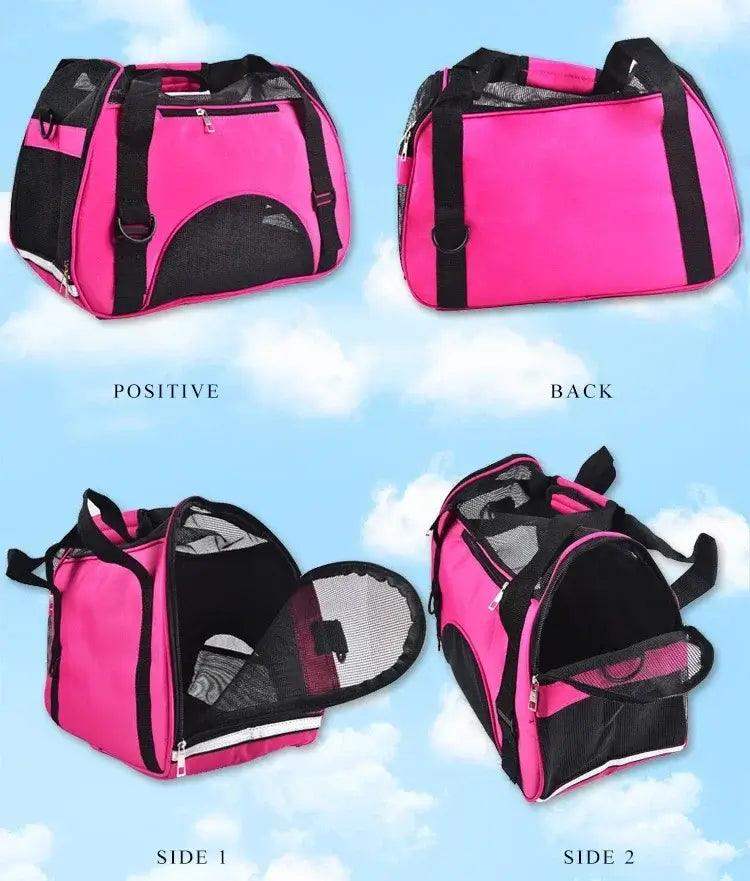 Portable Foldable Pet Travel Carrier Bag Mesh Safe - Sublake 