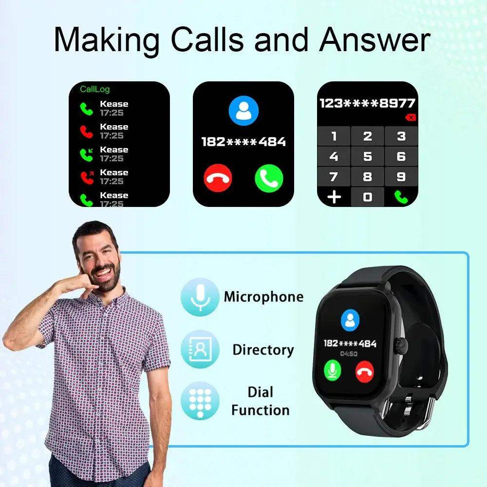 LAXASFIT H9 Smartwatch with Call & Health Monitor - Sublake 