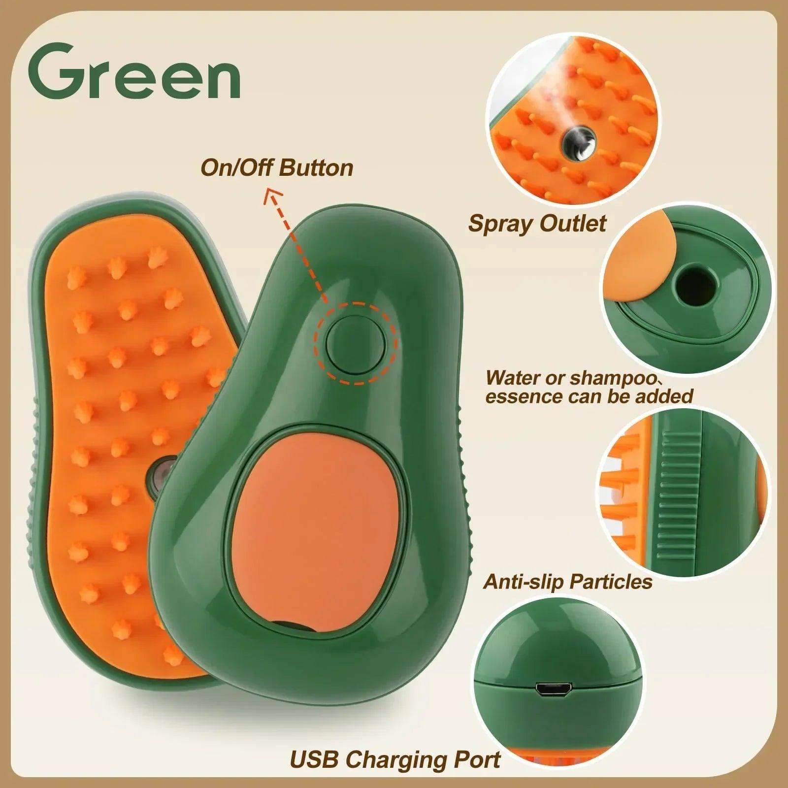 3 in 1 Pet Grooming Brush With Hair Removal And Massage - Sublake 