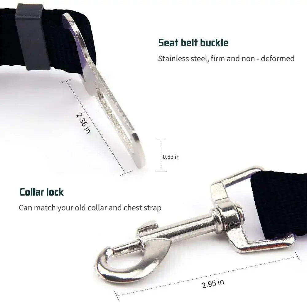 Adjustable Pet Car Seatbelt For Dogs & Cats - Sublake 