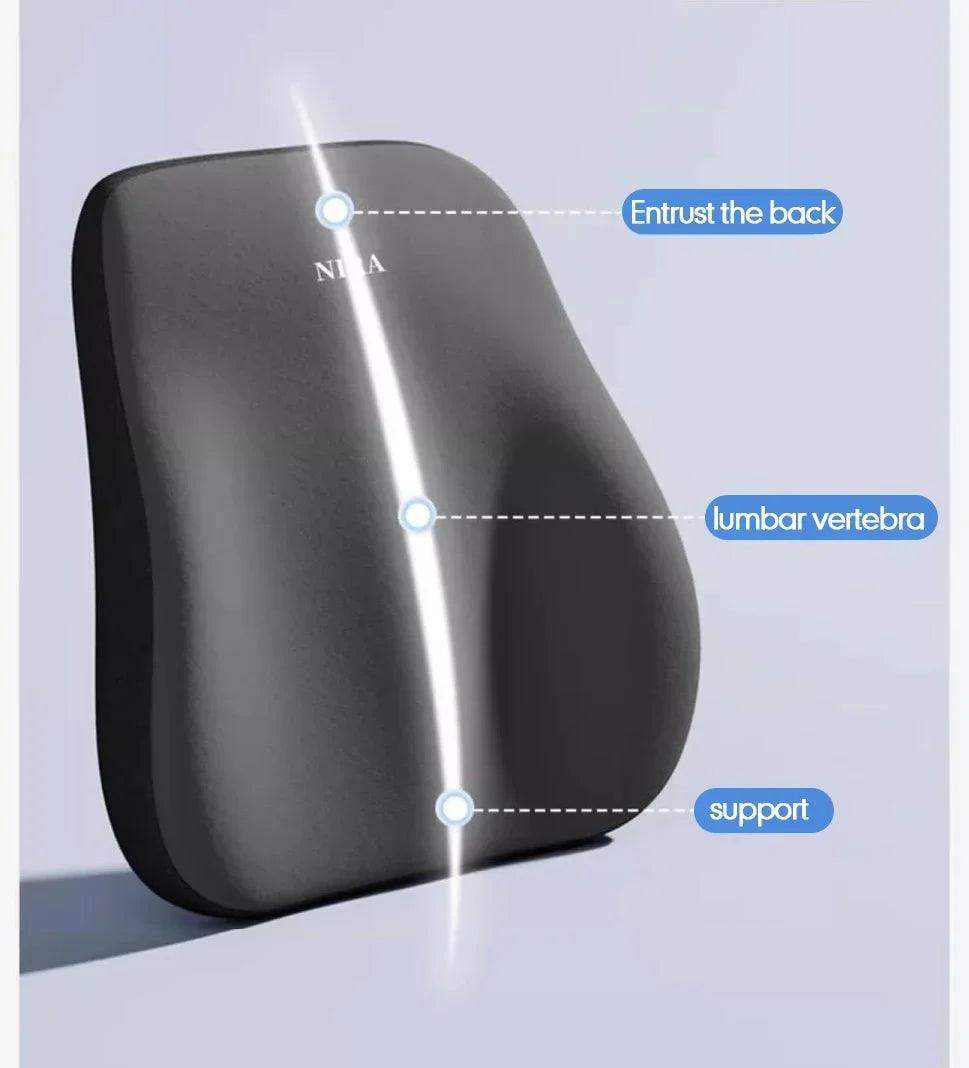Ultimate Premium Memory Foam Car Lumbar Neck Cushion - Sublake 