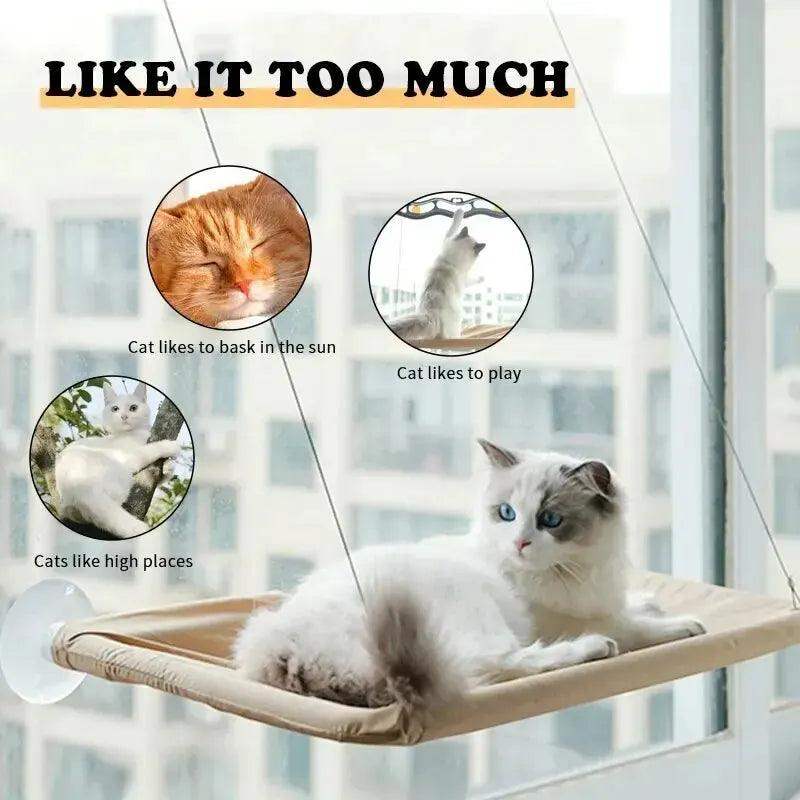 Window Cat Hammock with Suction Cup Mount Seat - Sublake 