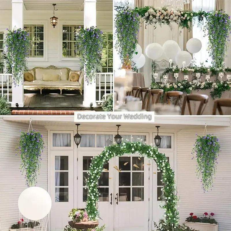 1Pcs 76CM Artificial Ivy Hanging Plants Fake Plant for Home Room Decor Garden Wedding Decoration Outdoor Ornaments Accessories - Sublake 