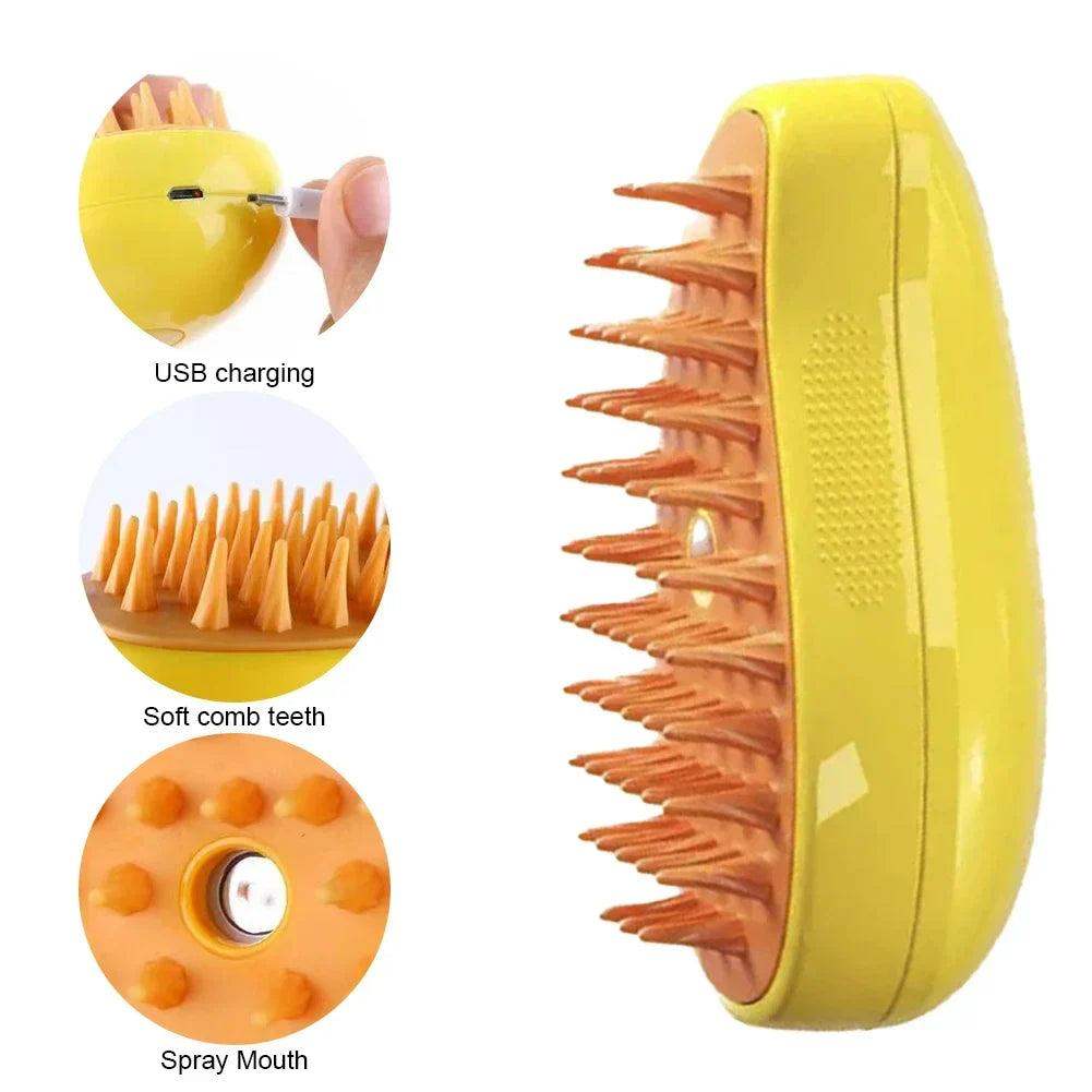 3 in 1 Pet Grooming Brush With Hair Removal And Massage - Sublake 