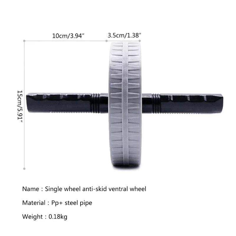Single-Wheel Silent Ab Roller with Grip Design - Sublake 