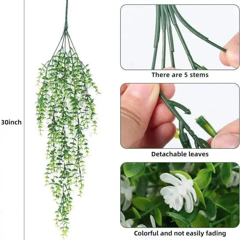 1Pcs 76CM Artificial Ivy Hanging Plants Fake Plant for Home Room Decor Garden Wedding Decoration Outdoor Ornaments Accessories - Sublake 