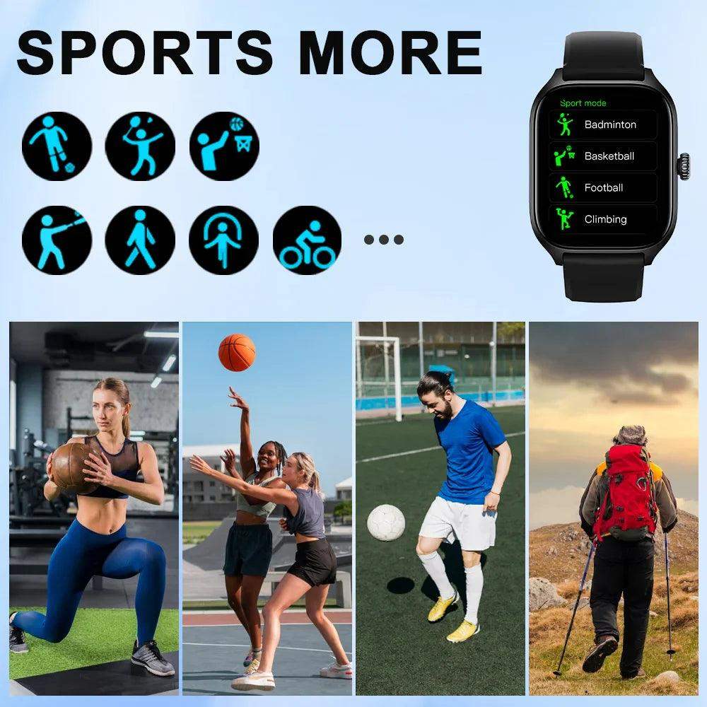 LAXASFIT H9 Smartwatch with Call & Health Monitor - Sublake 