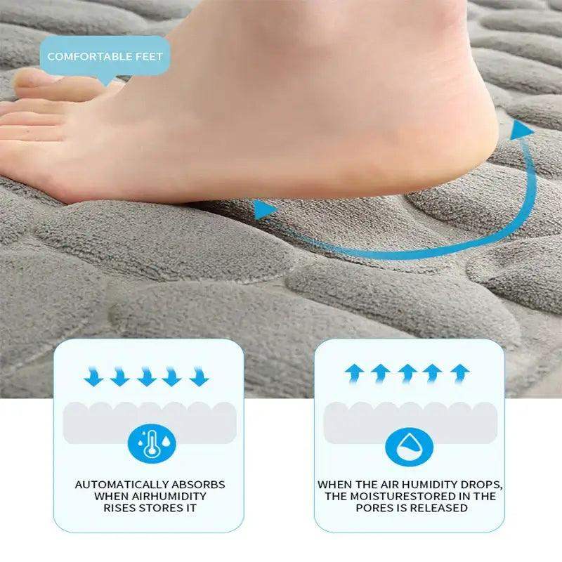 U-Shaped Toilet Mat Non-Slip Bathroom Pad - Sublake 