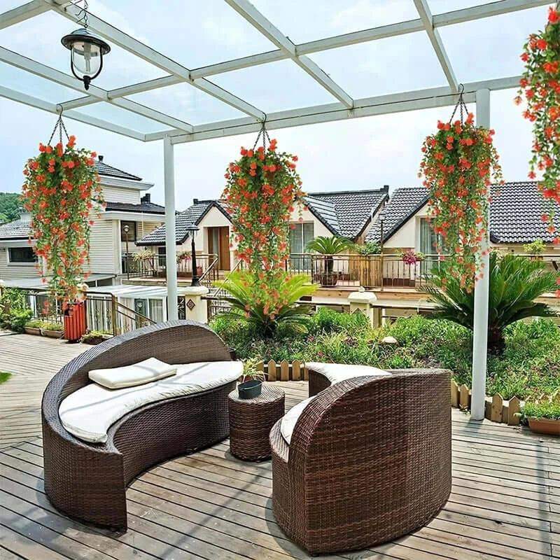 1Pcs 76CM Artificial Ivy Hanging Plants Fake Plant for Home Room Decor Garden Wedding Decoration Outdoor Ornaments Accessories - Sublake 