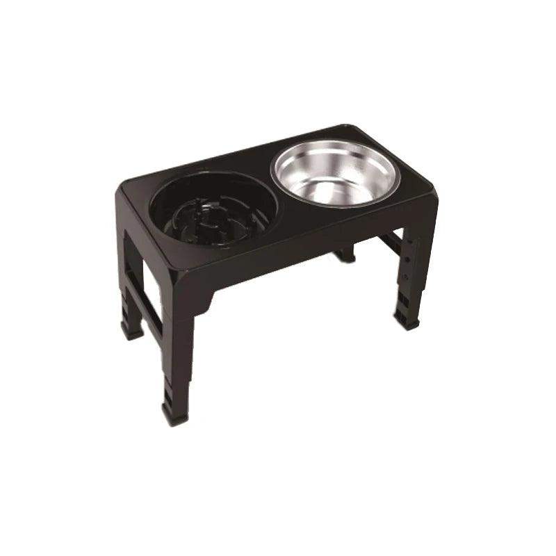 Elevated Dog Feeder with Adjustable Stand & Stainless Steel Bowls - Sublake 