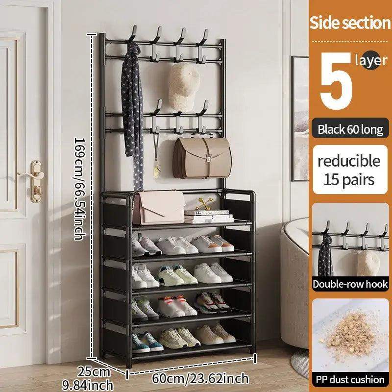 Multi-Layer Shoe & Hat Rack - Stylish Storage for Living Room - Sublake 