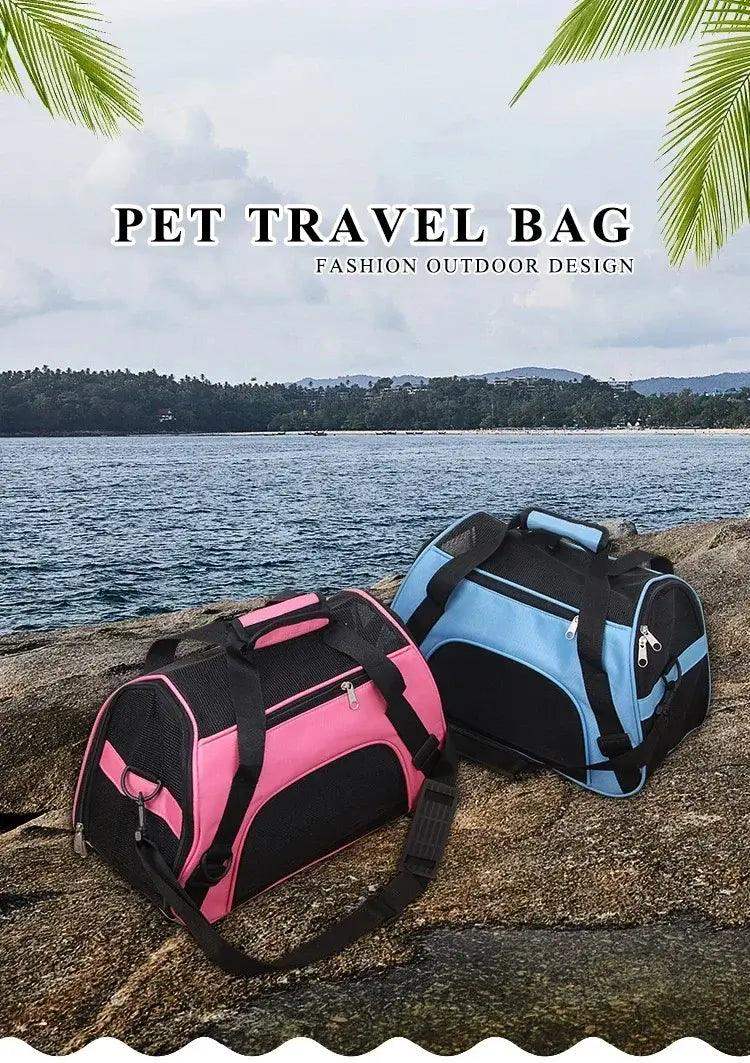 Portable Foldable Pet Travel Carrier Bag Mesh Safe - Sublake 