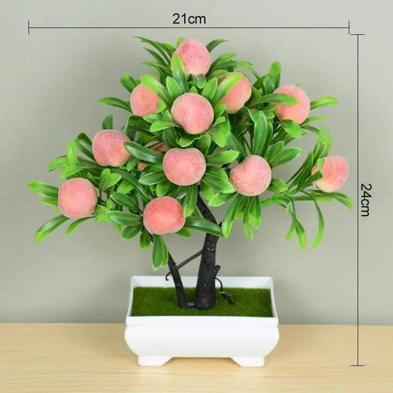 Artificial Plants Bonsai Small Tree Pot Fake Plant Flowers Potted Ornaments For Home Room Table Decoration Hotel Garden Decor - Sublake 