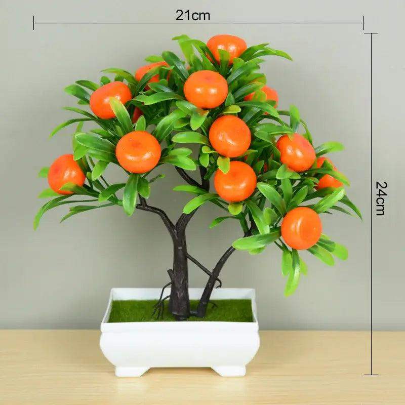 Artificial Plants Bonsai Small Tree Pot Fake Plant Flowers Potted Ornaments For Home Room Table Decoration Hotel Garden Decor - Sublake 