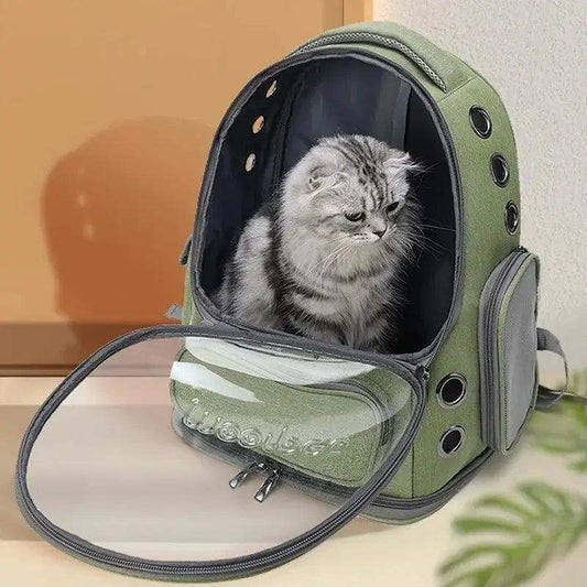 Transparent Pet Travel Backpack For Cats & Dogs - Sublake 