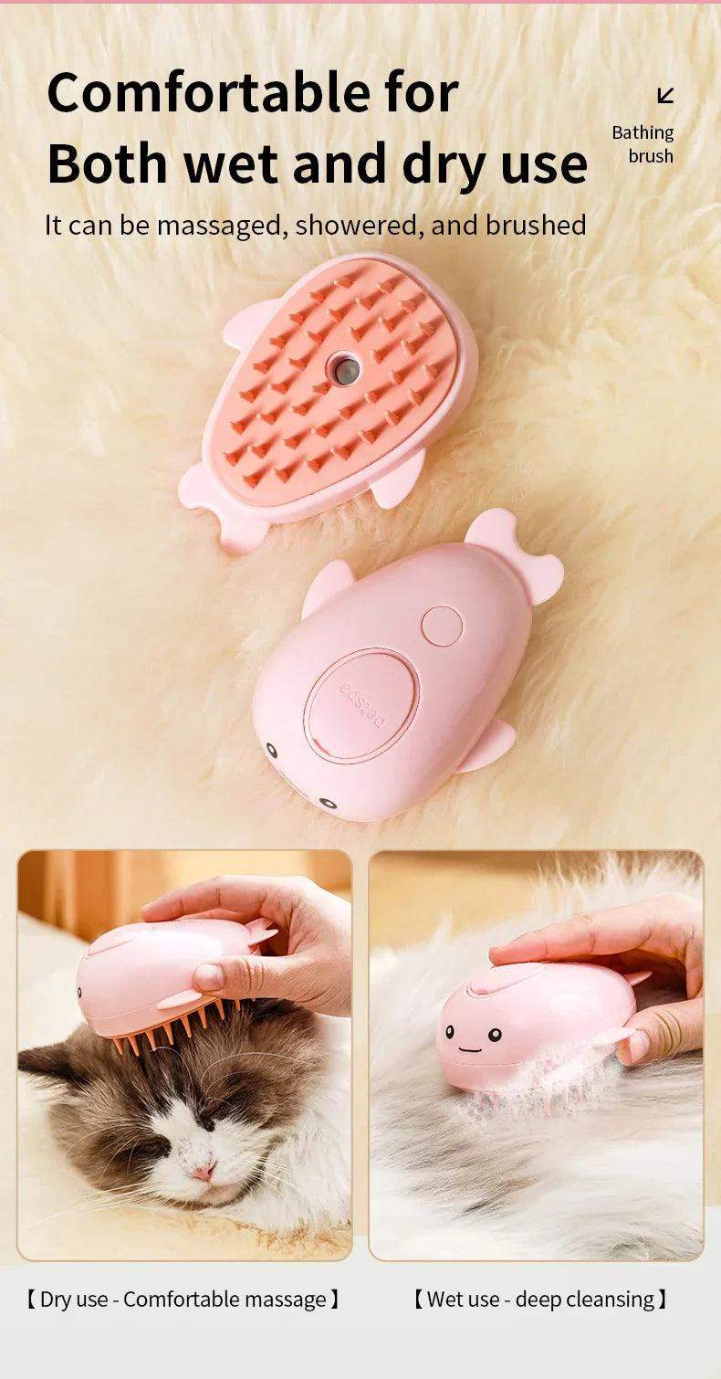 3 in 1 Pet Grooming Brush With Hair Removal And Massage - Sublake 