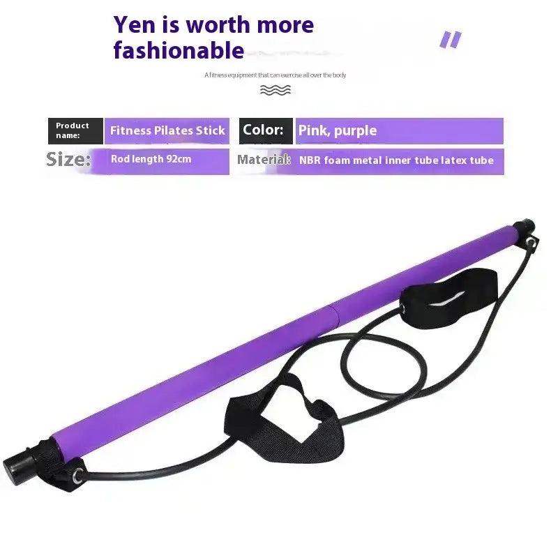 All-in-One Pilates Bar with Resistance Bands – Home Fitness - Sublake 
