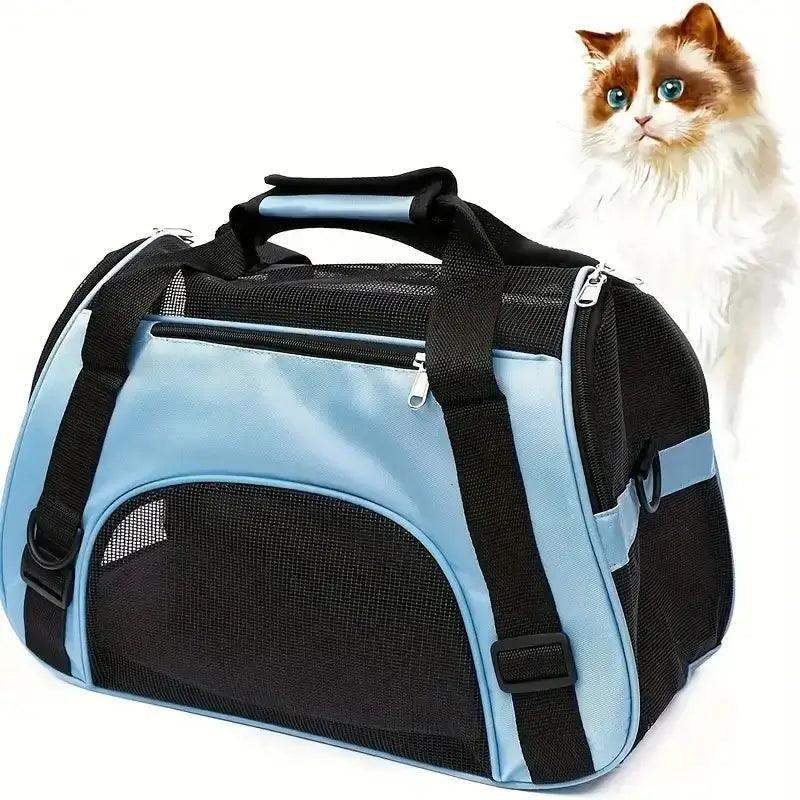 Portable Foldable Pet Travel Carrier Bag Mesh Safe - Sublake 