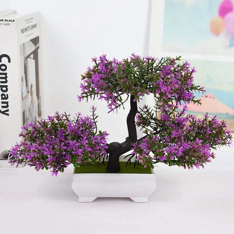 Artificial Plants Bonsai Small Tree Pot Fake Plant Flowers Potted Ornaments For Home Room Table Decoration Hotel Garden Decor - Sublake 