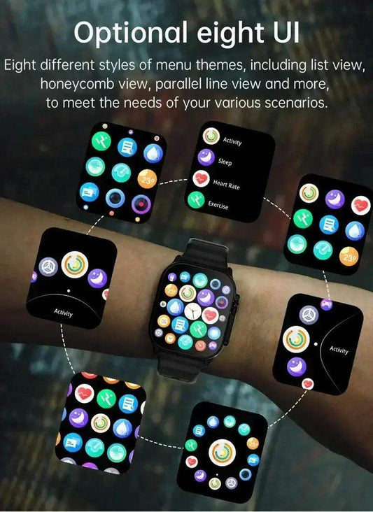 LAXASFIT T900 Ultra Smartwatch & Heart Rate Monitor Pro - Sublake 