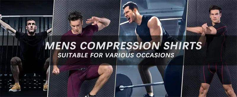 Men's Compression Short Sleeve Gym Fitness Running Shirt - Sublake 