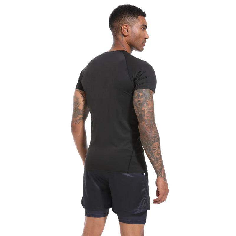 Men's Compression Short Sleeve Gym Fitness Running Shirt - Sublake 
