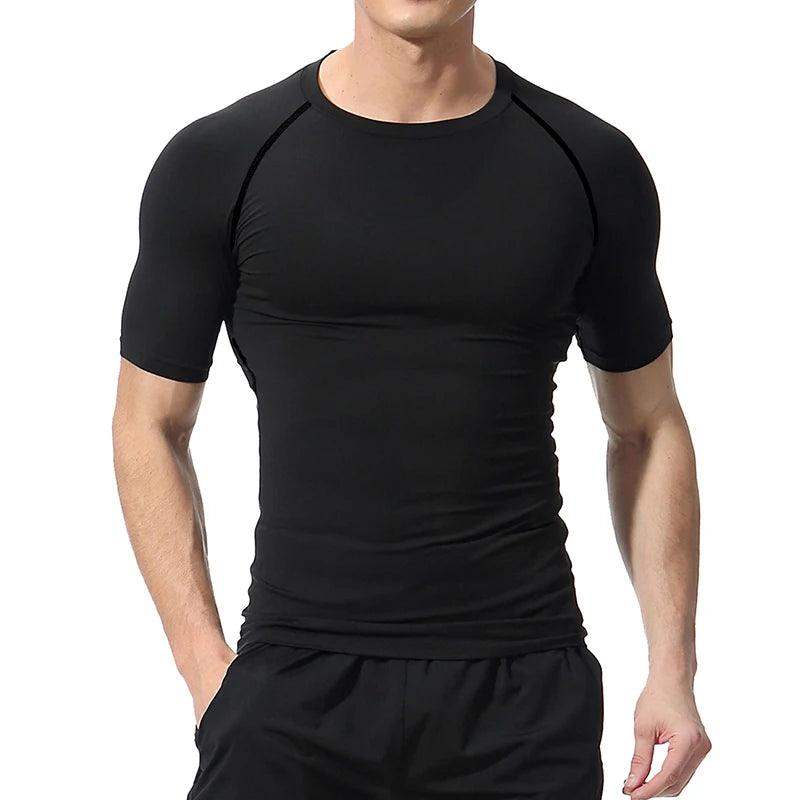 Men's Compression Short Sleeve Gym Fitness Running Shirt - Sublake 