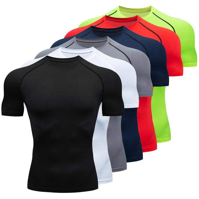 Men's Compression Short Sleeve Gym Fitness Running Shirt - Sublake 