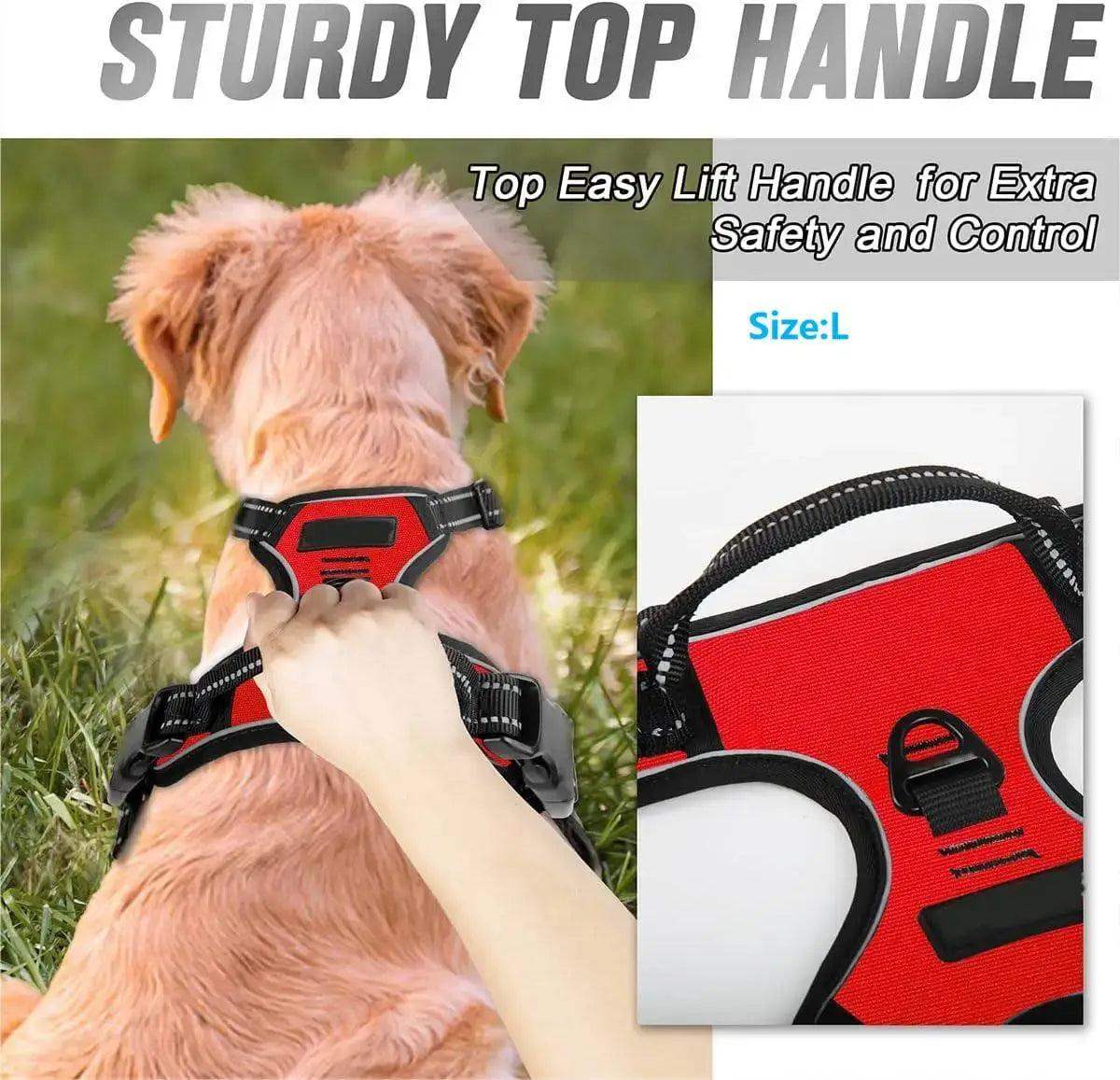 No Pull Dog Harness Front Clip Easy Control For Large Dogs - Sublake 
