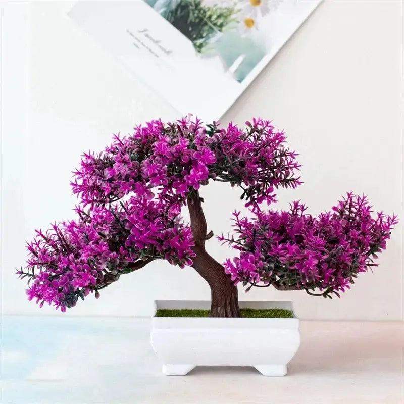 Artificial Plants Bonsai Small Tree Pot Fake Plant Flowers Potted Ornaments For Home Room Table Decoration Hotel Garden Decor - Sublake 