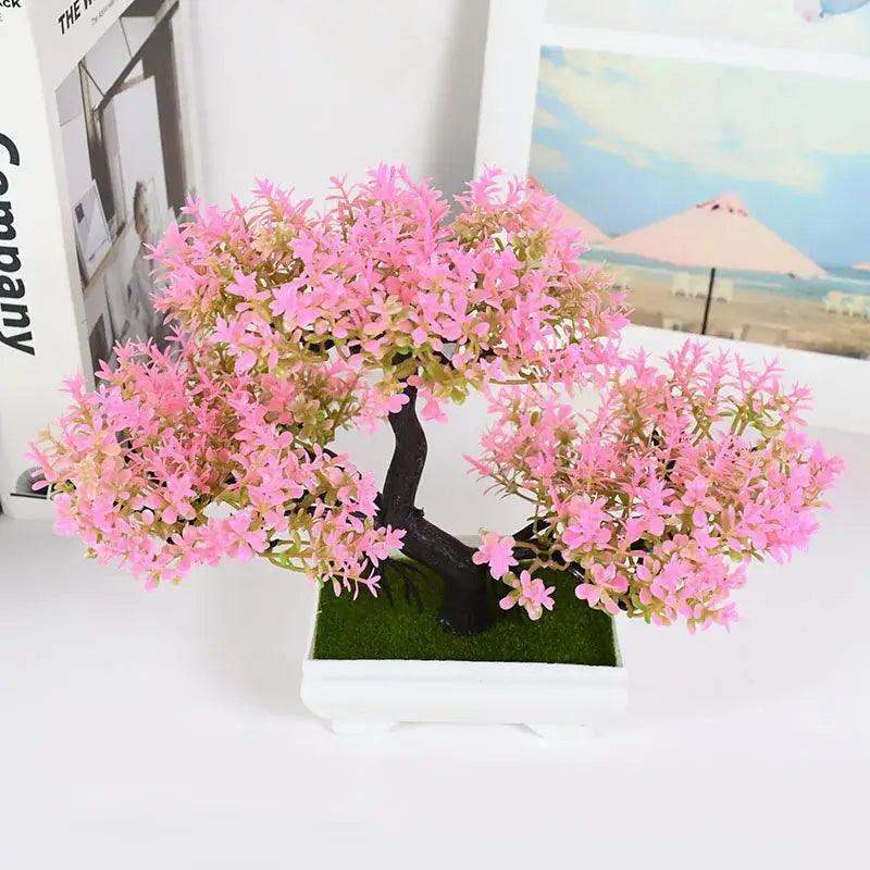 Artificial Plants Bonsai Small Tree Pot Fake Plant Flowers Potted Ornaments For Home Room Table Decoration Hotel Garden Decor - Sublake 