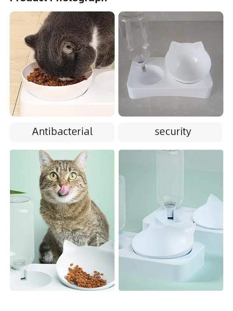 Dual-purpose Pet Bowl for Dogs & Cats with Cervical Protection - Sublake 