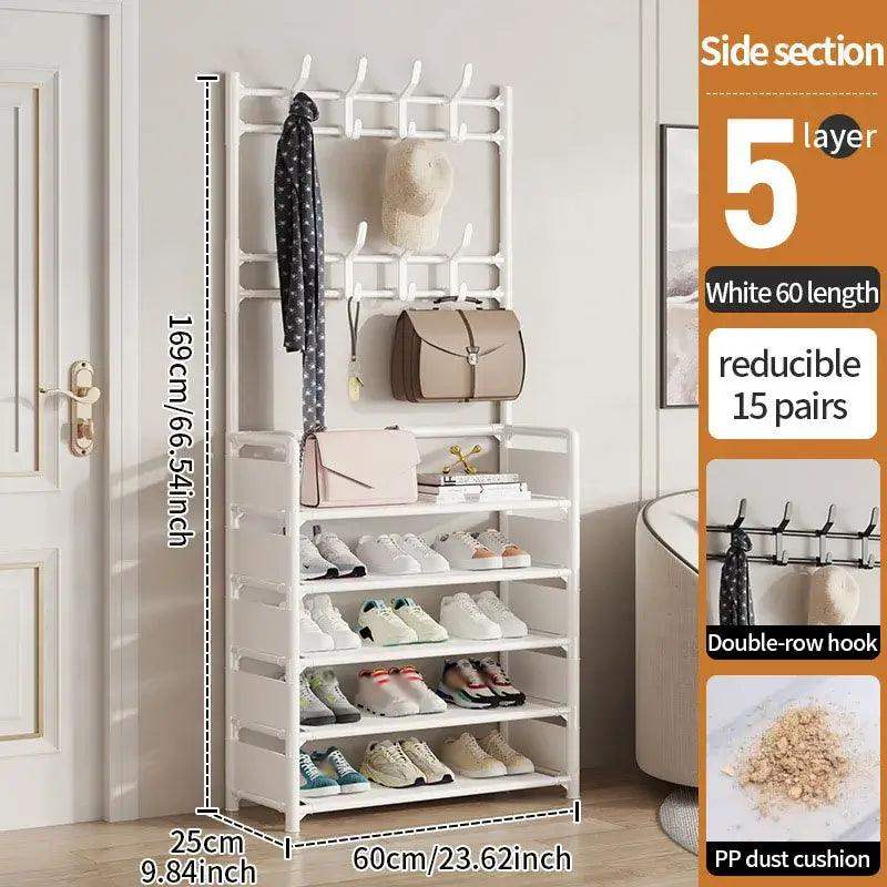 Multi-Layer Shoe & Hat Rack - Stylish Storage for Living Room - Sublake 