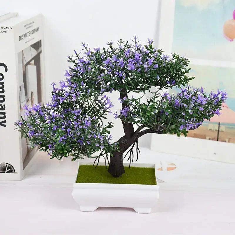 Artificial Plants Bonsai Small Tree Pot Fake Plant Flowers Potted Ornaments For Home Room Table Decoration Hotel Garden Decor - Sublake 