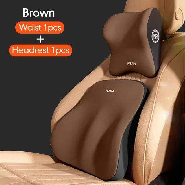 Ultimate Premium Memory Foam Car Lumbar Neck Cushion - Sublake 
