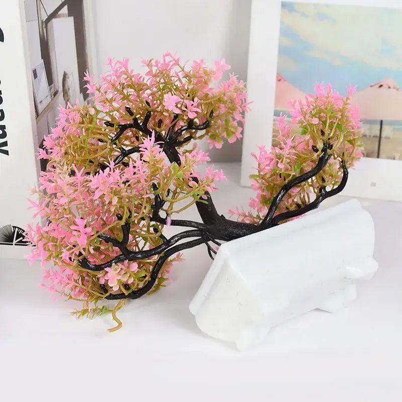 Artificial Plants Bonsai Small Tree Pot Fake Plant Flowers Potted Ornaments For Home Room Table Decoration Hotel Garden Decor - Sublake 