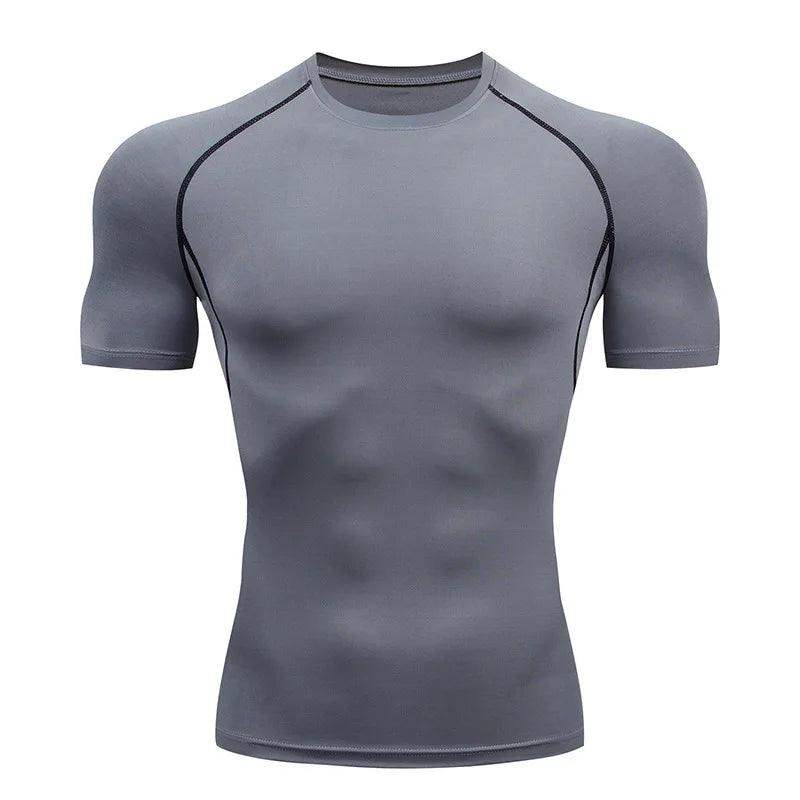 Men's Compression Short Sleeve Gym Fitness Running Shirt - Sublake 