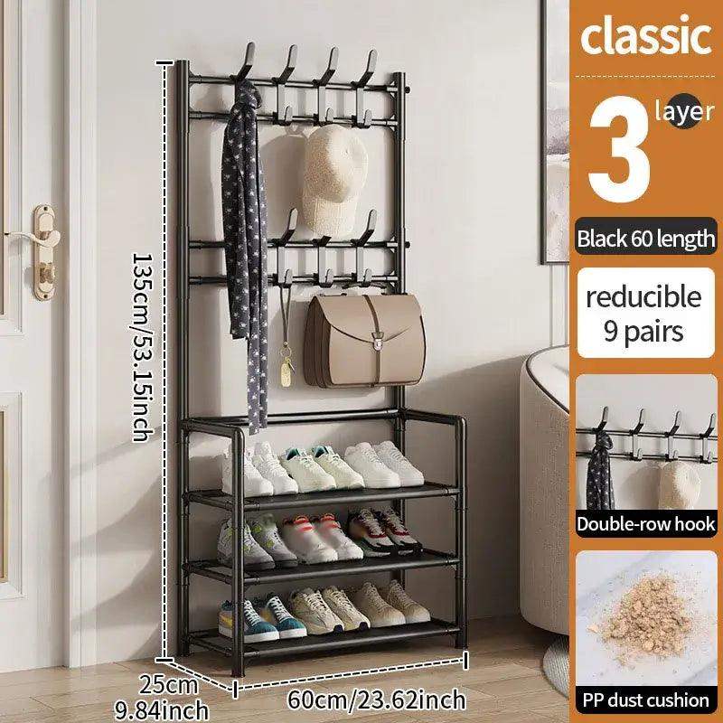Multi-Layer Shoe & Hat Rack - Stylish Storage for Living Room - Sublake 